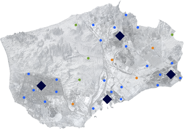 Local regional national graphic air defense