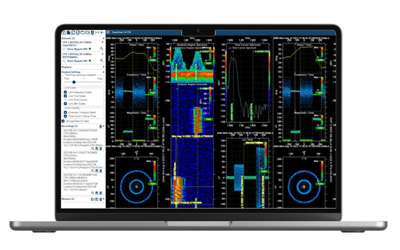 Processing Rf Software DeepView | RF Spectrum Analyzer software | CRFS