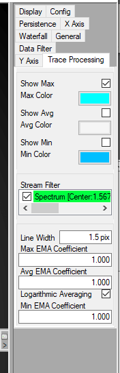 Apply a Max Hold on a Spectrum in RFeye Site 03