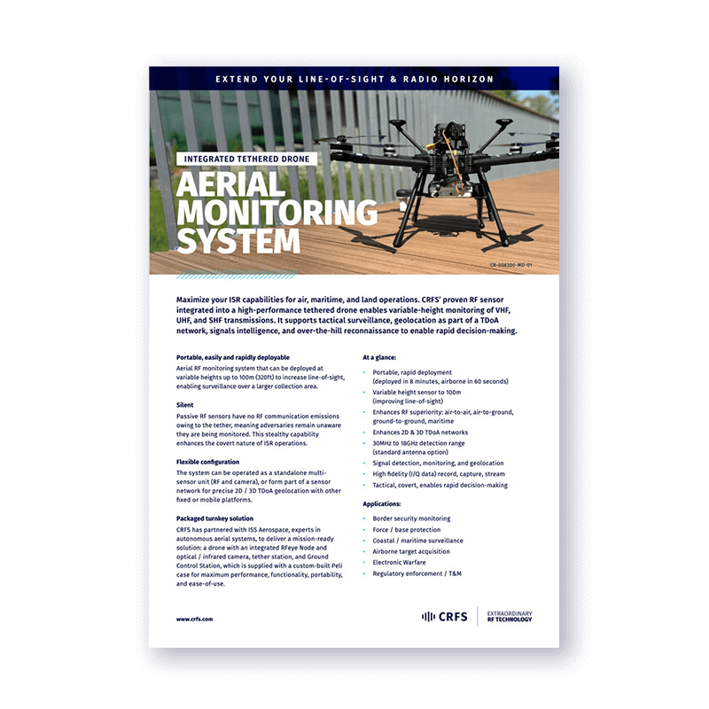 Integrated Tethered Drone Aerial Monitoring System