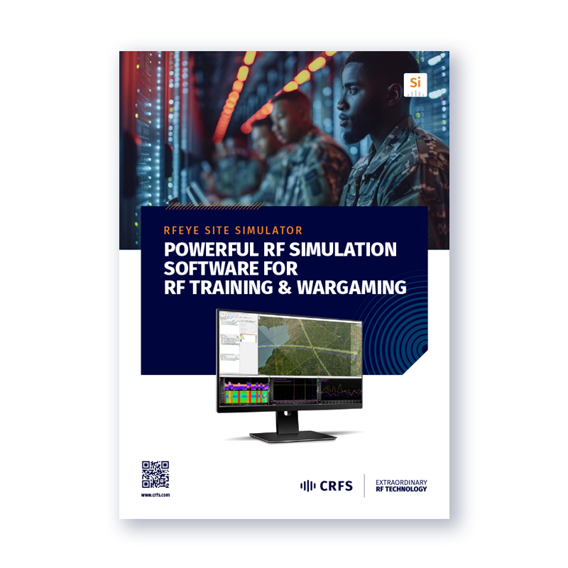RF simulation software for RF training & wargaming