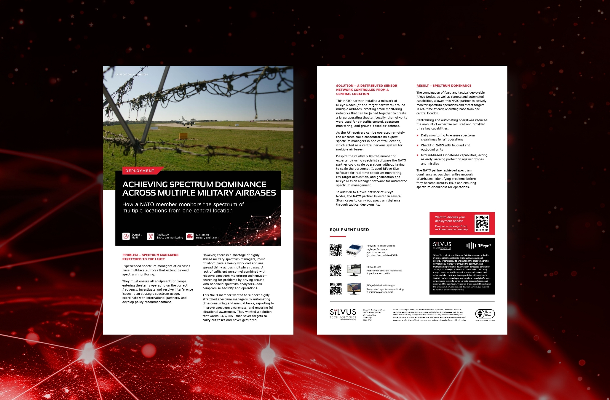 Achieving spectrum dominance across multiple military airbases