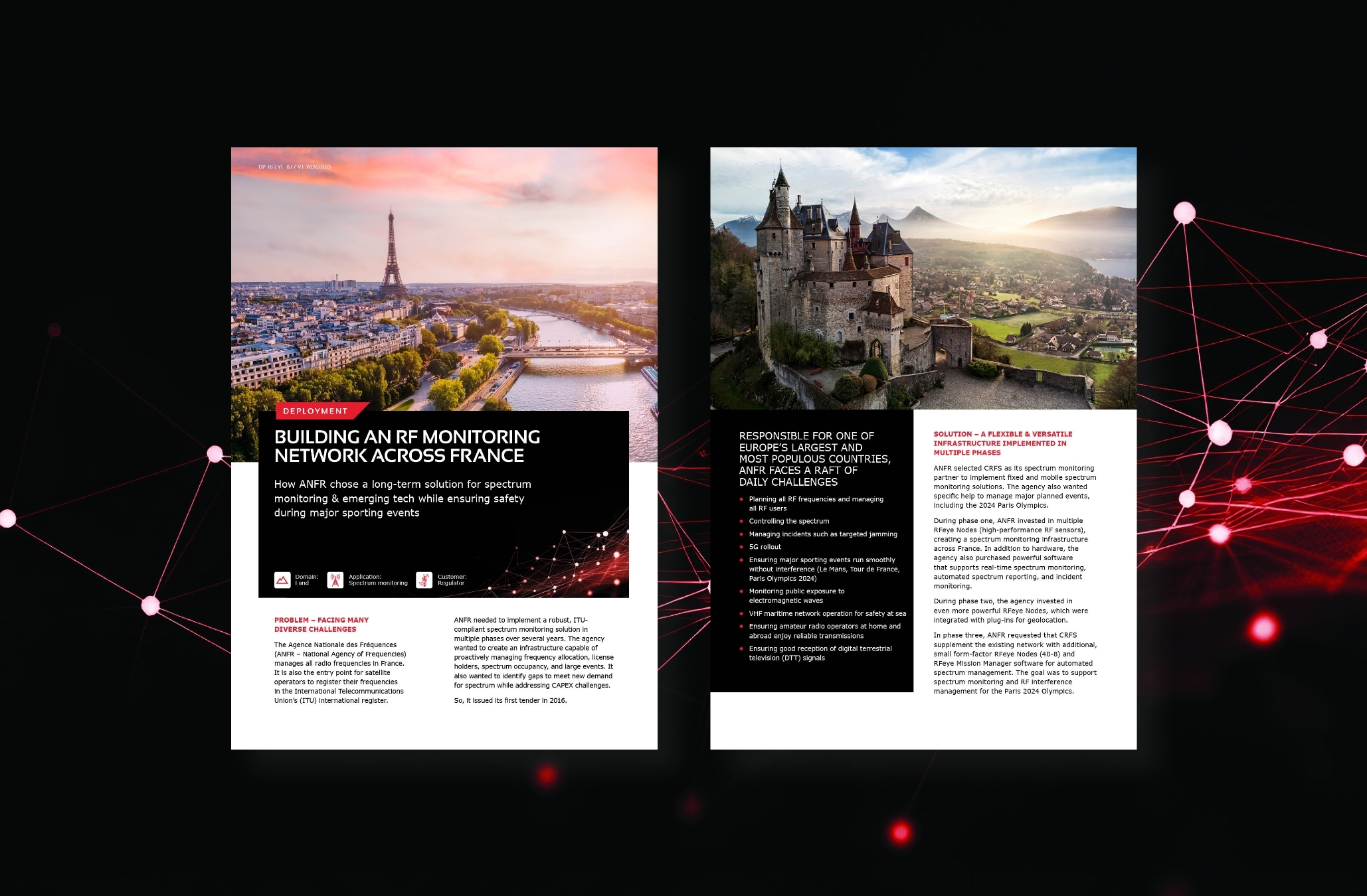 Building an RF monitoring network across France