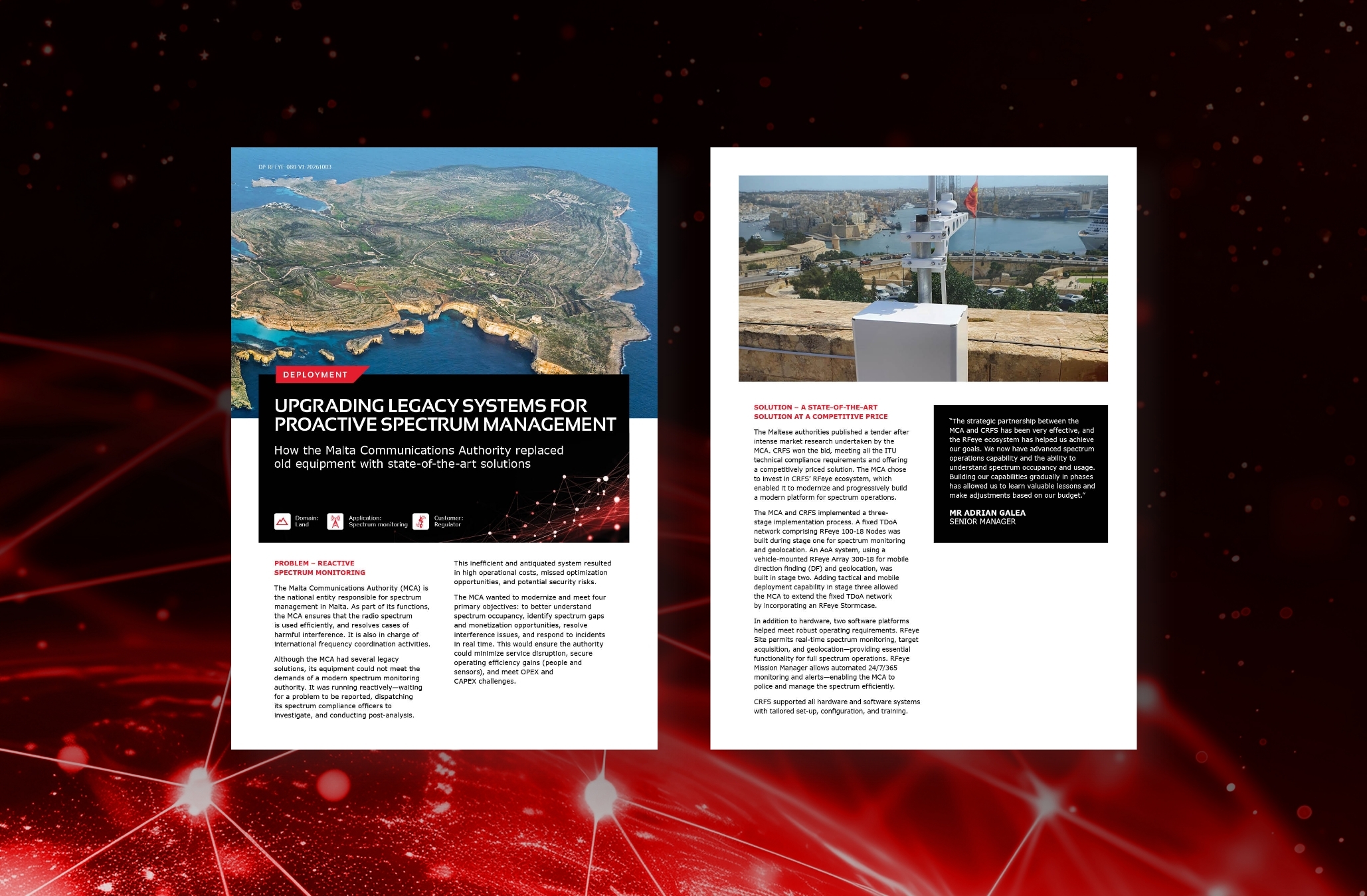 Upgrading legacy systems for proactive spectrum management