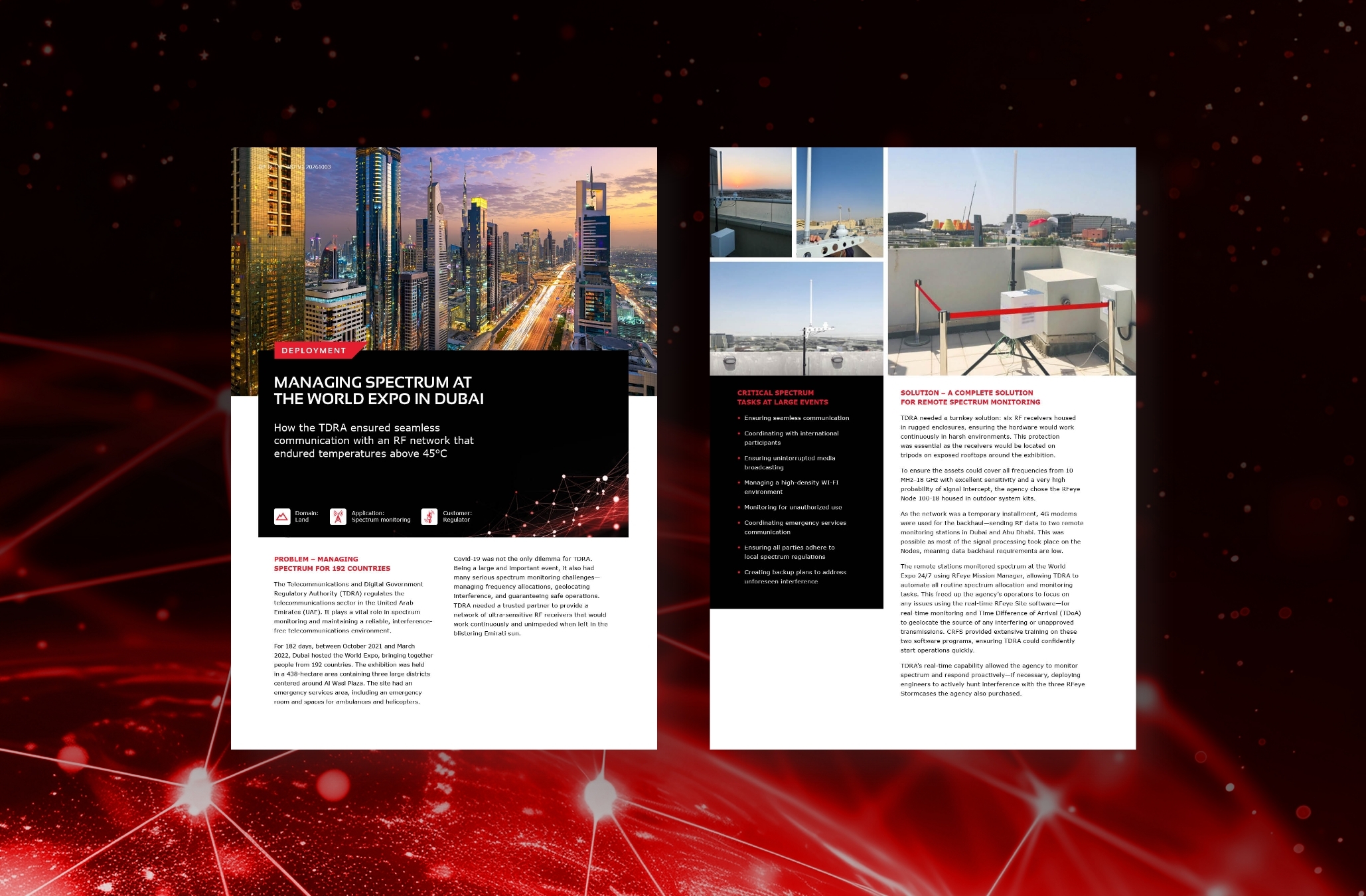 Managing spectrum at  the World Expo in Dubai